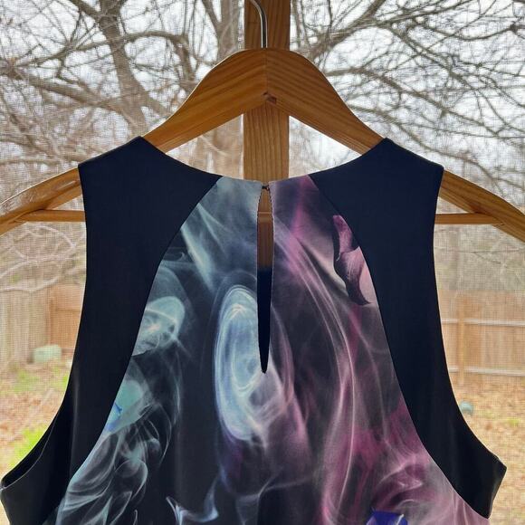 Amanda Uprichard Colorful Ethereal Rose Print Dress 100% Silk Size L - Picture 4 of 10